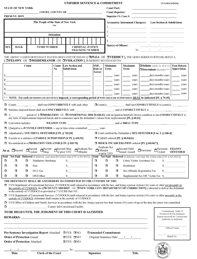 Image 1 within 22 CRR-NY D III E Form UCS-854