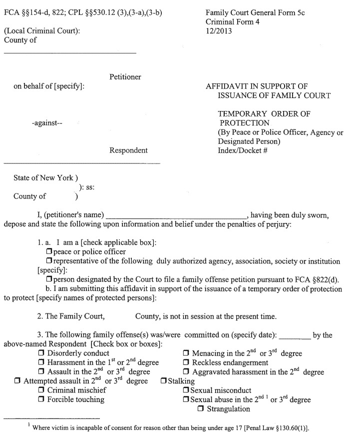 Image 1 within 22 CRR-NY D IV A General Form 5c