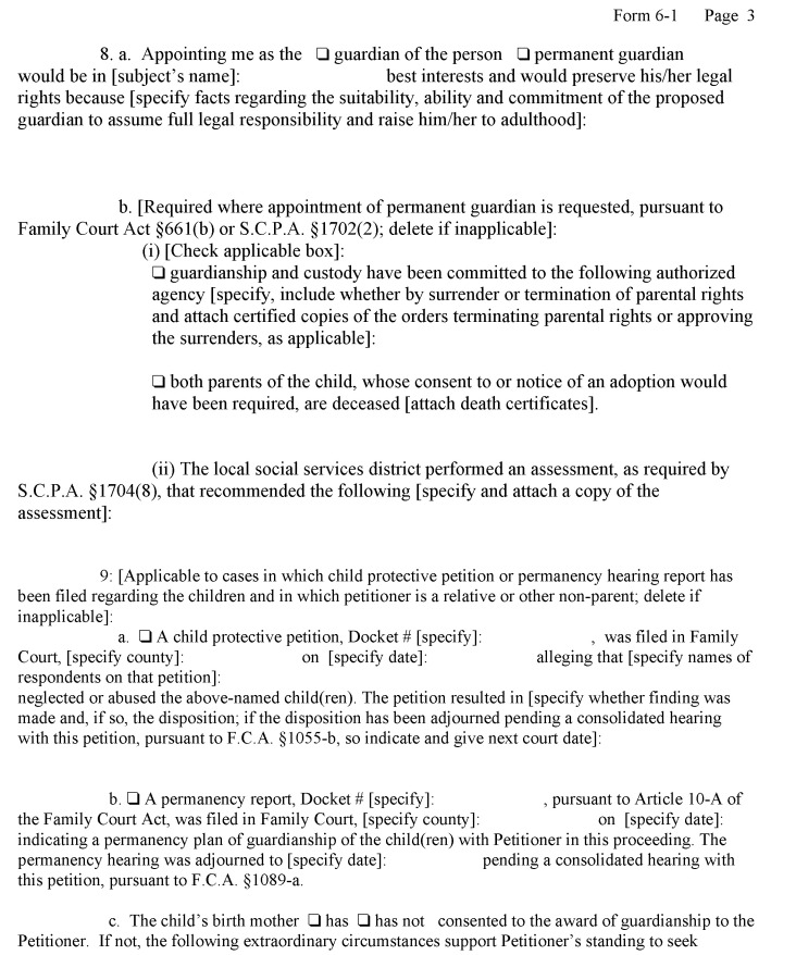 Image 3 within 22 CRR-NY D IV A Form 6-1