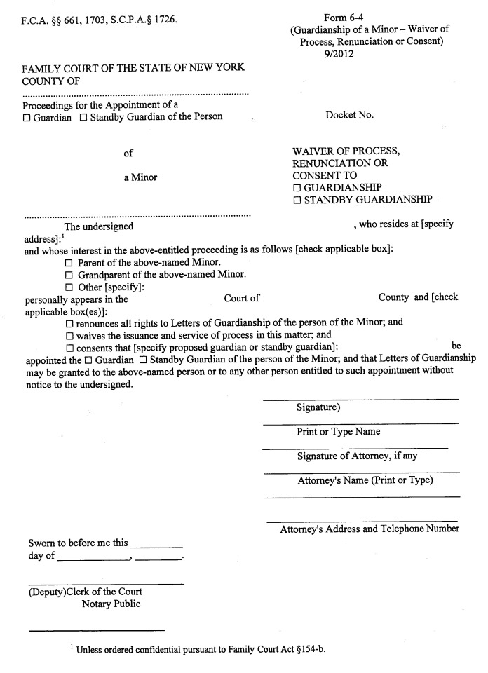 Image 1 within 22 CRR-NY D IV A Form 6-4